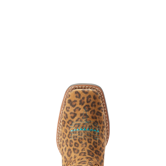 Ariat® Girl's Primetime Faded Leopard Print Western Boots 10044422