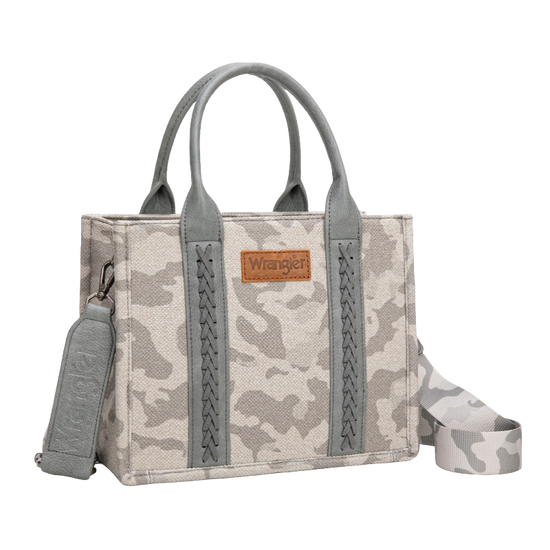 Wrangler Grey Camo Print Crossbody Tote WG286-8120SGY