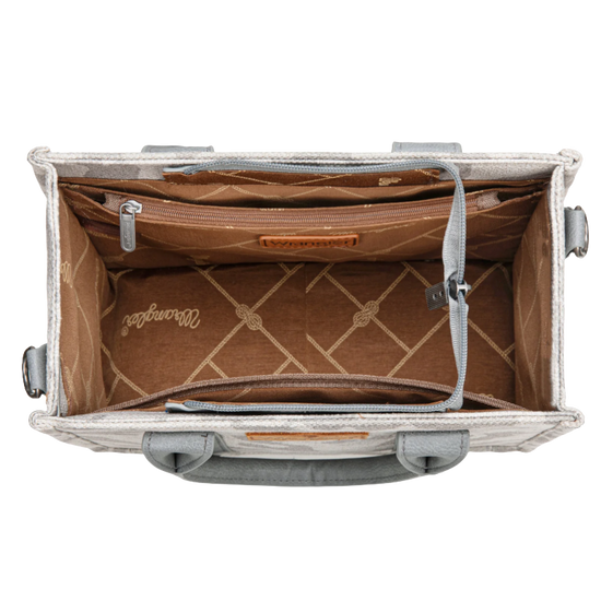 Wrangler Grey Camo Print Crossbody Tote WG286-8120SGY