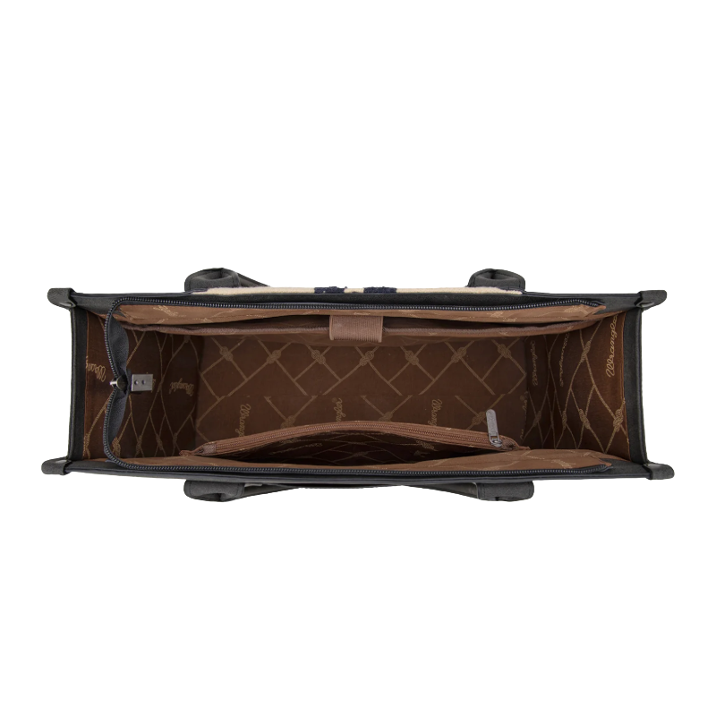 Wrangler Tooled Aztec Pattern Concealed Carry Black Tote Bag WG226G-8119BK