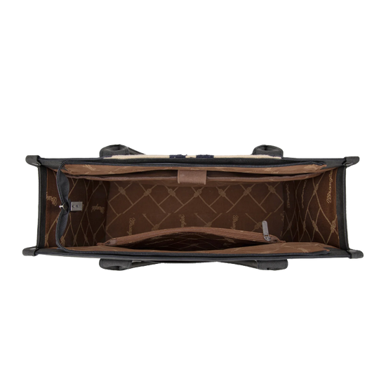 Wrangler Tooled Aztec Pattern Concealed Carry Black Tote Bag WG226G-8119BK