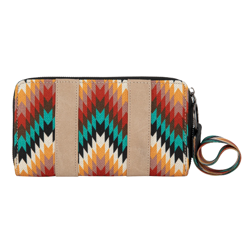 Wrangler Ladies Southwestern Art Print Black Wallet WG2211-W006BK