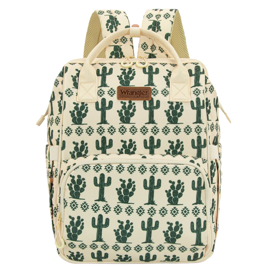 Wrangler Ladies Cactus Printed Callie Beige Diaper Bag WG2204-9110BG