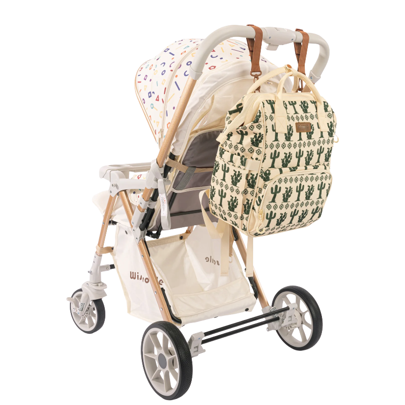 Wrangler Ladies Cactus Printed Callie Beige Diaper Bag WG2204-9110BG