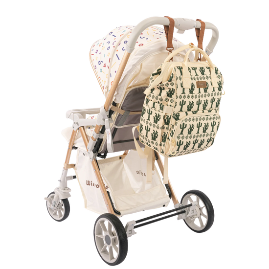 Wrangler Ladies Cactus Printed Callie Beige Diaper Bag WG2204-9110BG