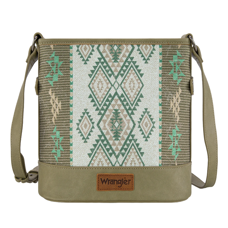 Wrangler Aztec Distressed Green Concealed Carry Crossbody Bag WG213-2003GN