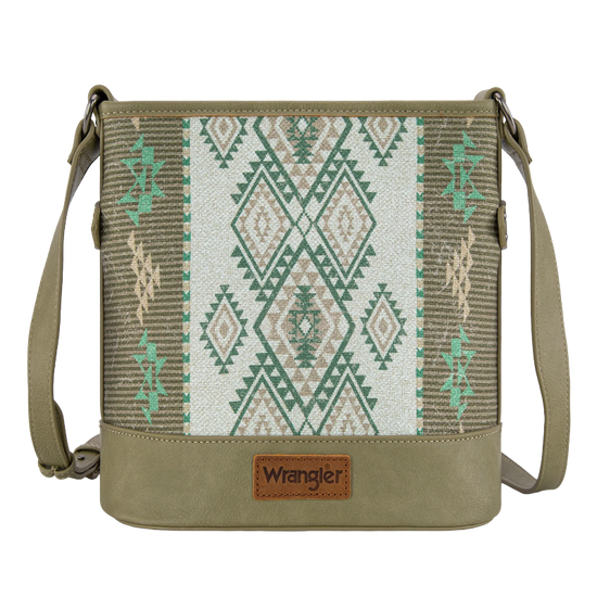 Wrangler Aztec Distressed Green Concealed Carry Crossbody Bag WG213-2003GN