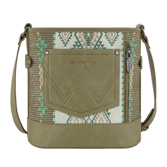 Wrangler Aztec Distressed Green Concealed Carry Crossbody Bag WG213-2003GN