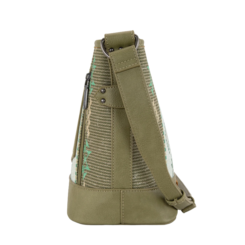 Wrangler Aztec Distressed Green Concealed Carry Crossbody Bag WG213-2003GN