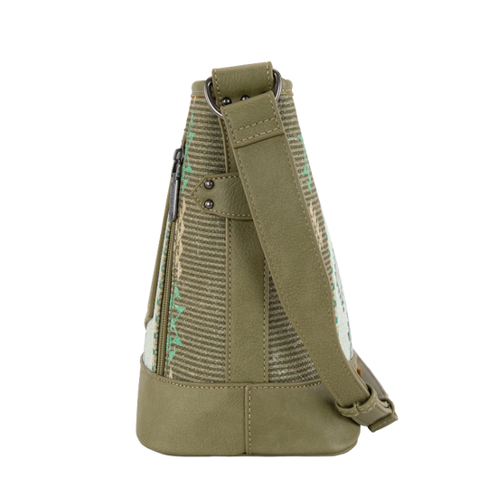 Wrangler Aztec Distressed Green Concealed Carry Crossbody Bag WG213-2003GN