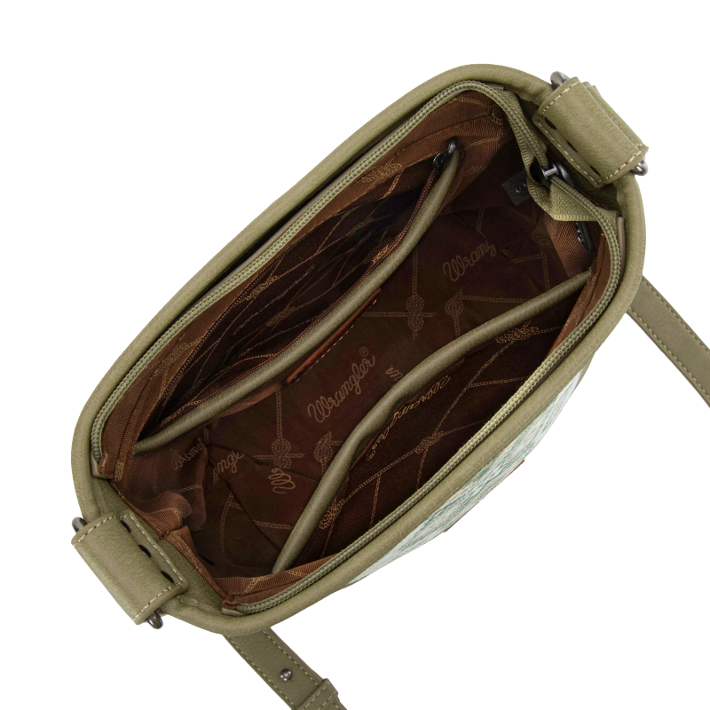 Wrangler Aztec Distressed Green Concealed Carry Crossbody Bag WG213-2003GN