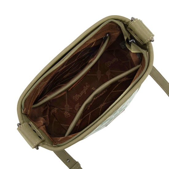 Wrangler Aztec Distressed Green Concealed Carry Crossbody Bag WG213-2003GN