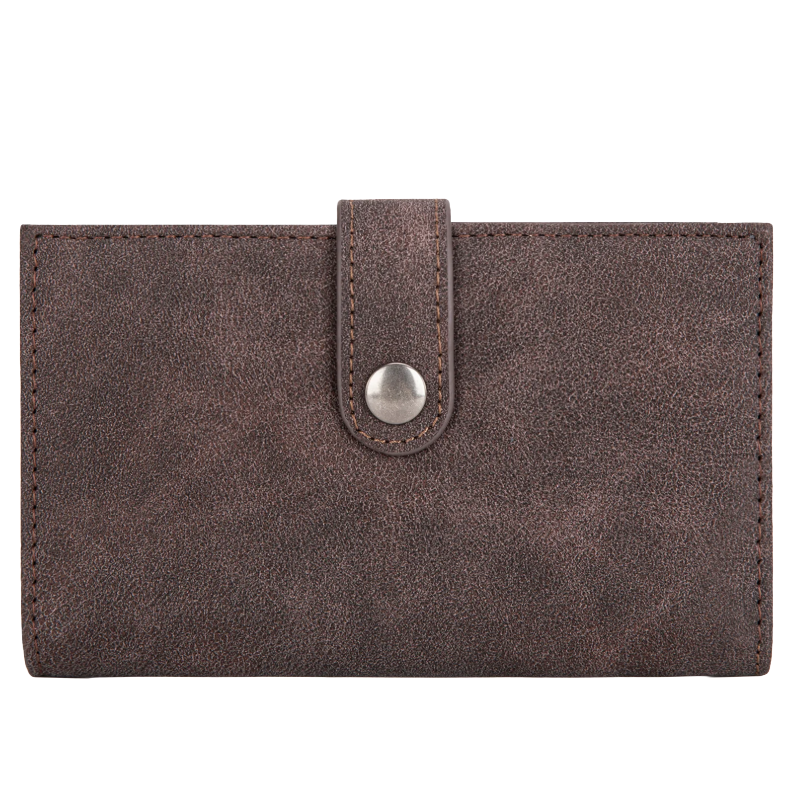 Wrangler Coffee Genuine Hair-On Cowhide Bi-Fold Card Wallet WG162-W0332CF