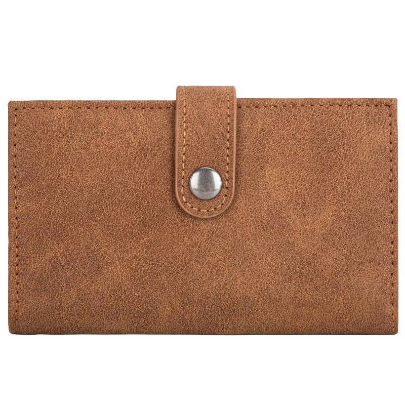 Wrangler Brown Genuine Hair-On Cowhide Bi-Fold Card Wallet WG162-W0332BR