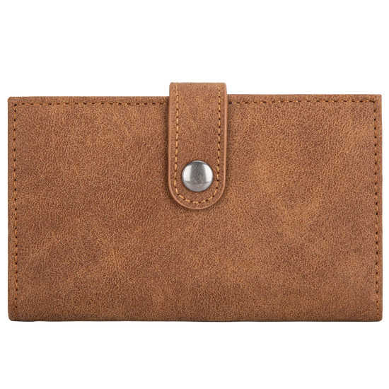 Wrangler Brown Genuine Hair-On Cowhide Bi-Fold Card Wallet WG162-W0332BR