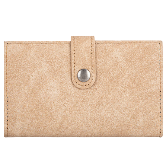 Wrangler Beige Genuine Hair-On Cowhide Bi-Fold Card Wallet WG162-W0332BG