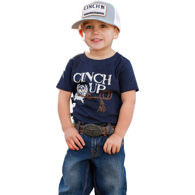 Cinch Toddler Boy's Navy Cinch Up Short Sleeve T-Shirt MTT7671104