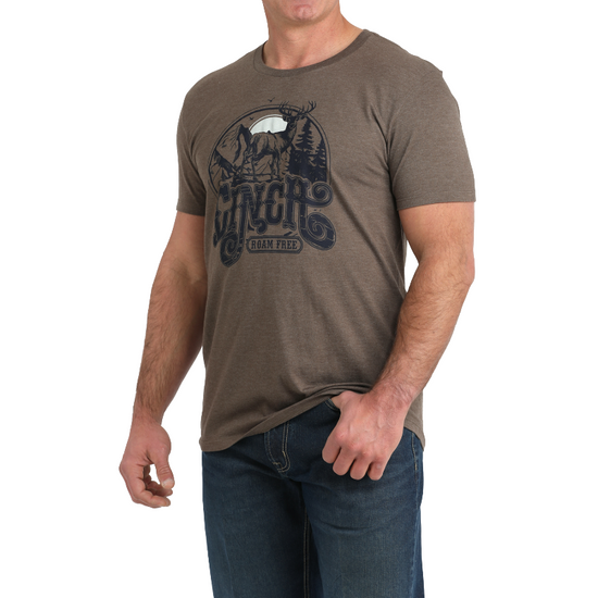 Cinch Men's Roam Free Brown Graphic T-Shirt MTT1690705