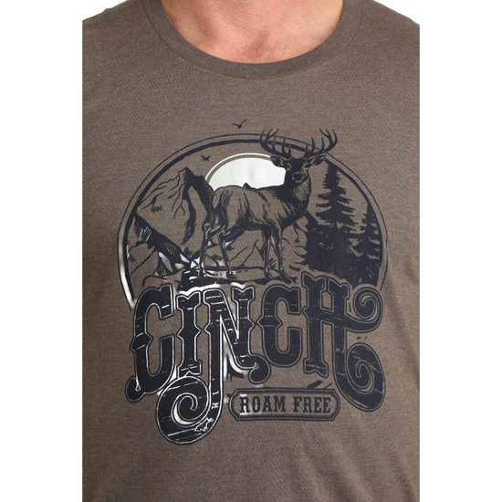 Cinch Men's Roam Free Brown Graphic T-Shirt MTT1690705