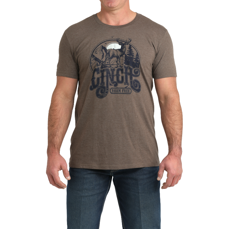 Cinch Men's Roam Free Brown Graphic T-Shirt MTT1690705