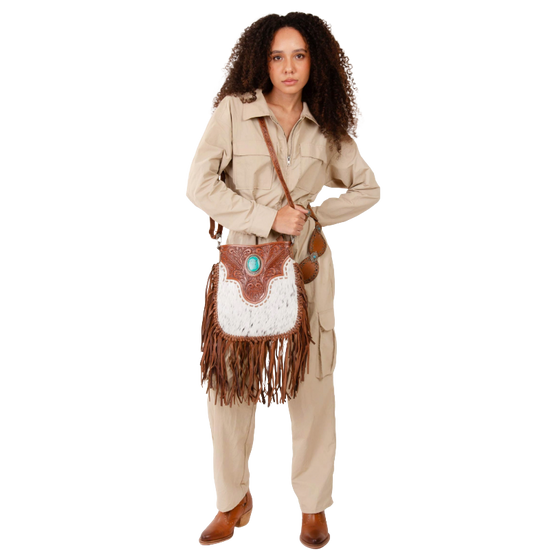 Loyal West Ladies Painted Desert Tassle Crossbody Bag LW-SS25-006-CB