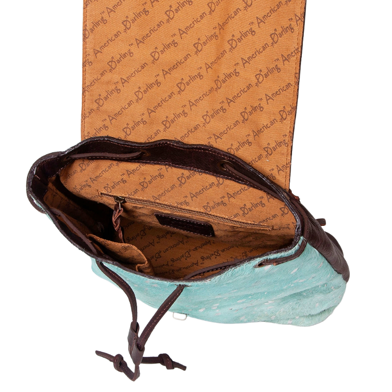 American Darling Ladies Acid Wash Turquoise Western Backpack ADBGZ101TRQ