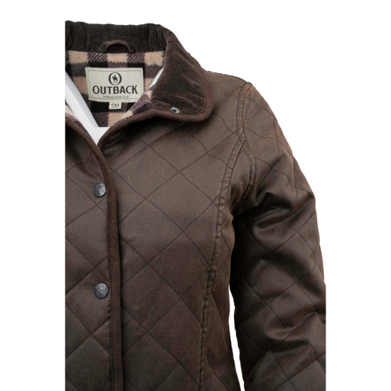 Outback Trading Company Ladies Canyonland Brown Barn Jacket 29860-BRN