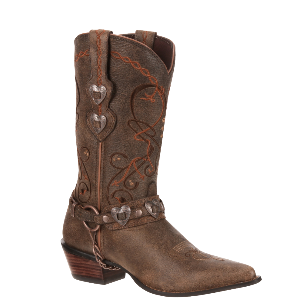 Durango Ladies Crush Heartbreaker Brown Western Boot RD4155
