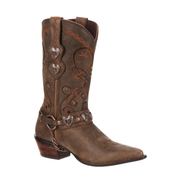 Durango Ladies Crush Heartbreaker Brown Western Boot RD4155
