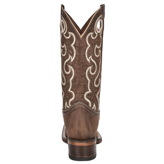 Circle G by Corral Ladies Chocolate Cutout & Embroidery Square Toe Boots L6006