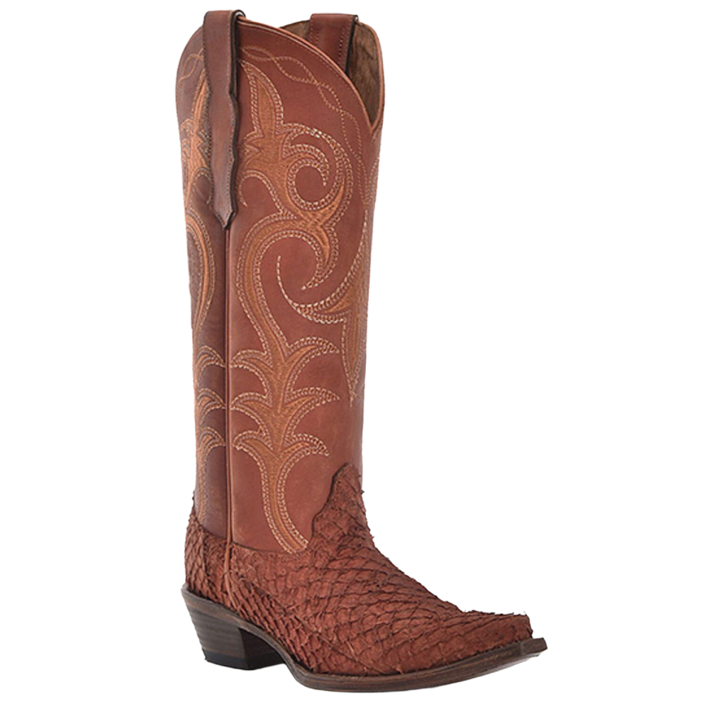 Circle G by Corral Ladies Exotic Pirarucu Snip Toe Western Boots L6110
