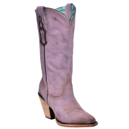Corral Ladies Lilac Embroidery Pointed Toe Boots Z5204