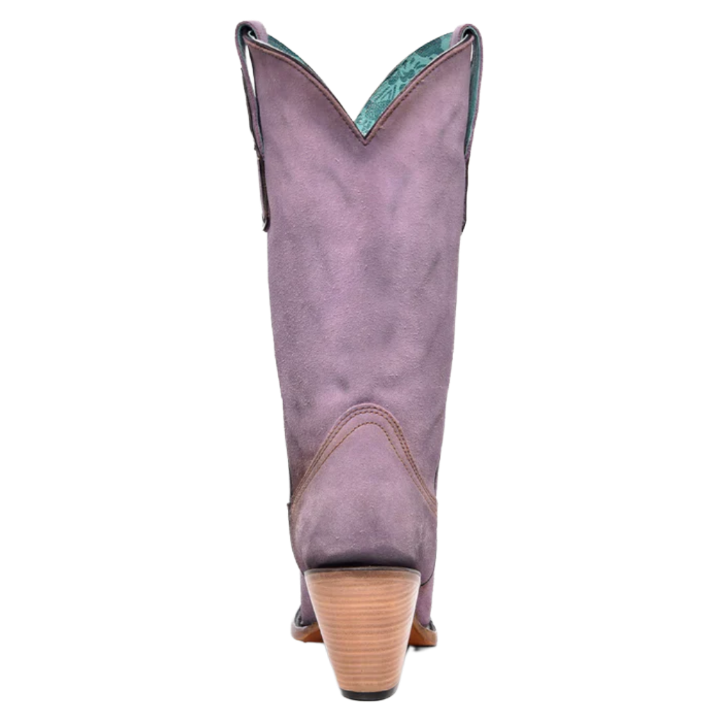 Corral Ladies Lilac Embroidery Pointed Toe Boots Z5204
