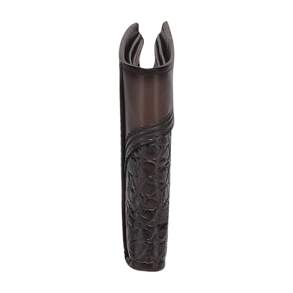 Cuadra Men's Brown Alligator Laser & Studs Wallet DU718