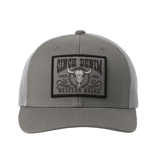 Cinch Men's Grey 'Western Brand' Trucker Cap MCC0660650
