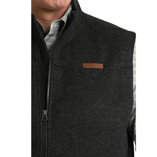 Cinch Men's Black Western Full Zip Vest MWV1934001