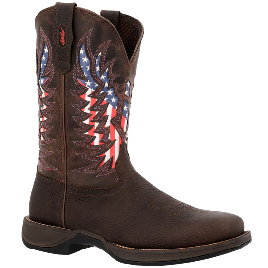 Durango Men's Rebel™ American Graphic Ultra-Lite Brown Western Boot DDB0519