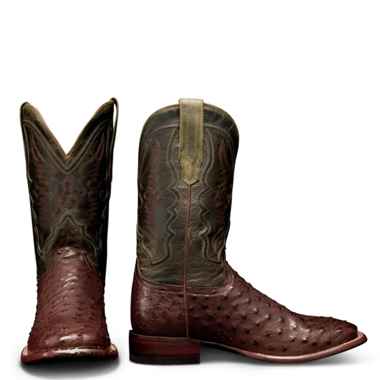 Tecovas Men's The Emmitt Tobacco Ostrich Western Boot 10095TBC
