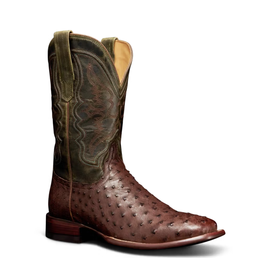 Tecovas Men's The Emmitt Tobacco Ostrich Western Boot 10095TBC