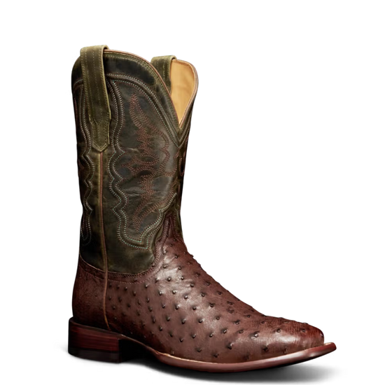 Tecovas Men's The Emmitt Tobacco Ostrich Western Boot 10095TBC