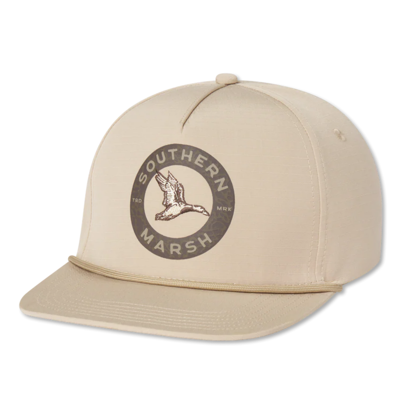 Southern Marsh 5-Panel Ensanada Inflight Camo Rope Hat HEIF-TAN