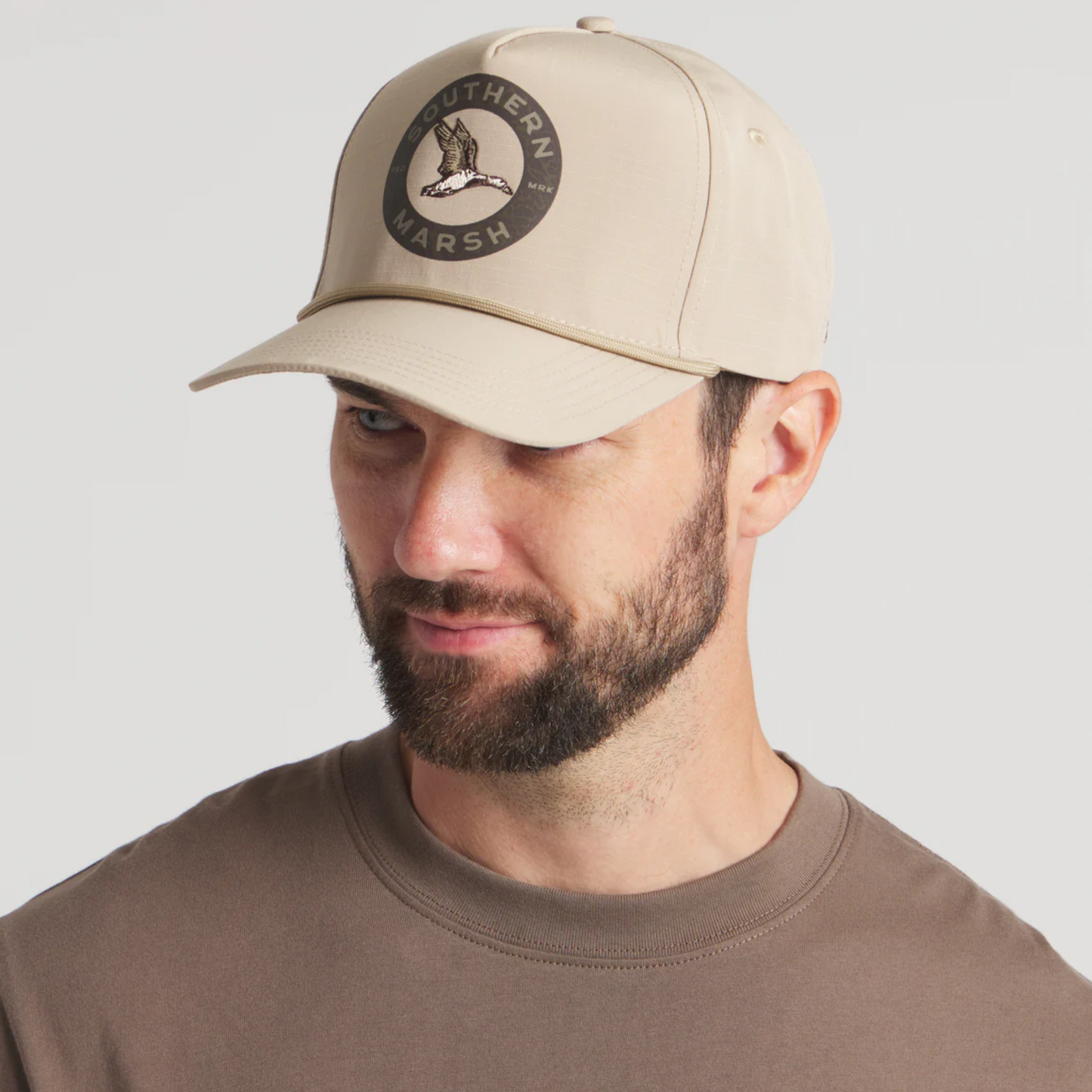 Southern Marsh 5-Panel Ensanada Inflight Camo Rope Hat HEIF-TAN