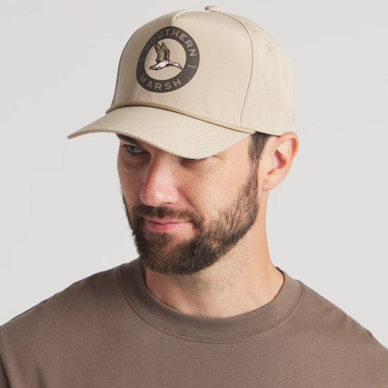 Southern Marsh 5-Panel Ensanada Inflight Camo Rope Hat HEIF-TAN