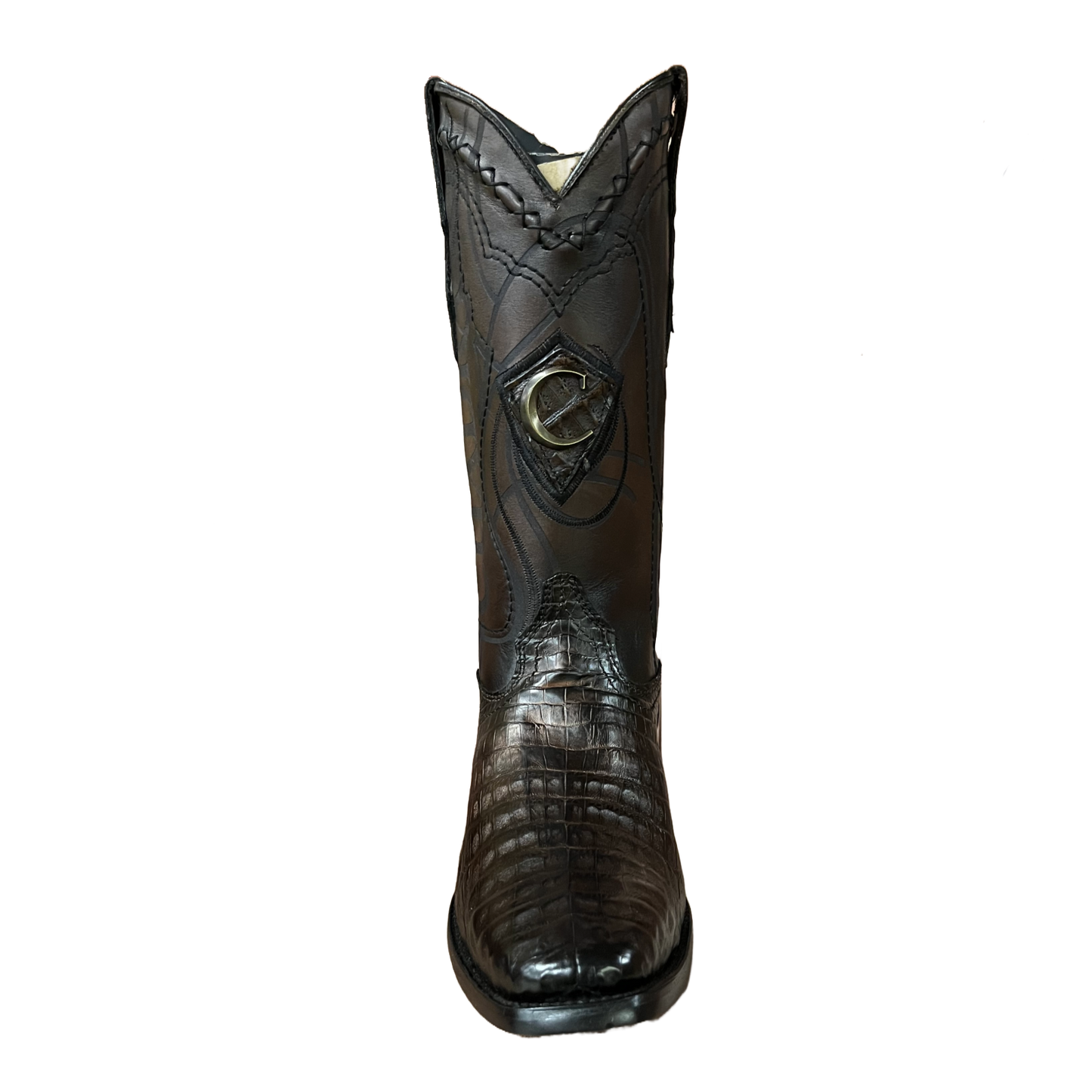 Cuadra Men's Paris Brown Caiman French Toe Western Boots CU376