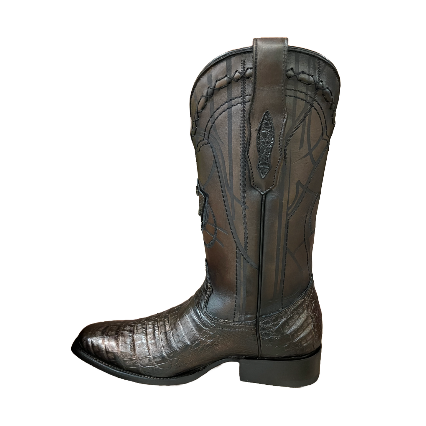 Cuadra Men's Paris Brown Caiman French Toe Western Boots CU376