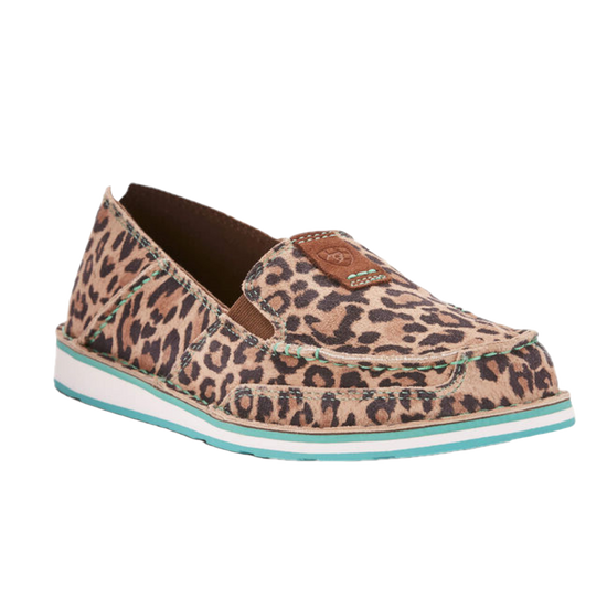 Ariat Ladies Cheetah Slip On Cruiser Shoes 10024769