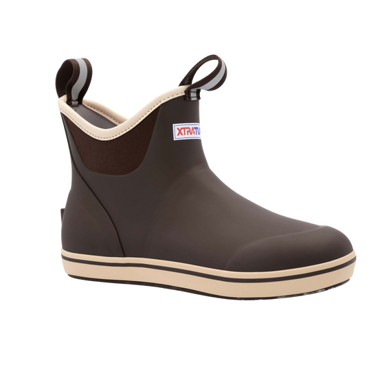 XTRATUF Ladies 6" Waterproof Brown Ankle Deck Boots XWAB900