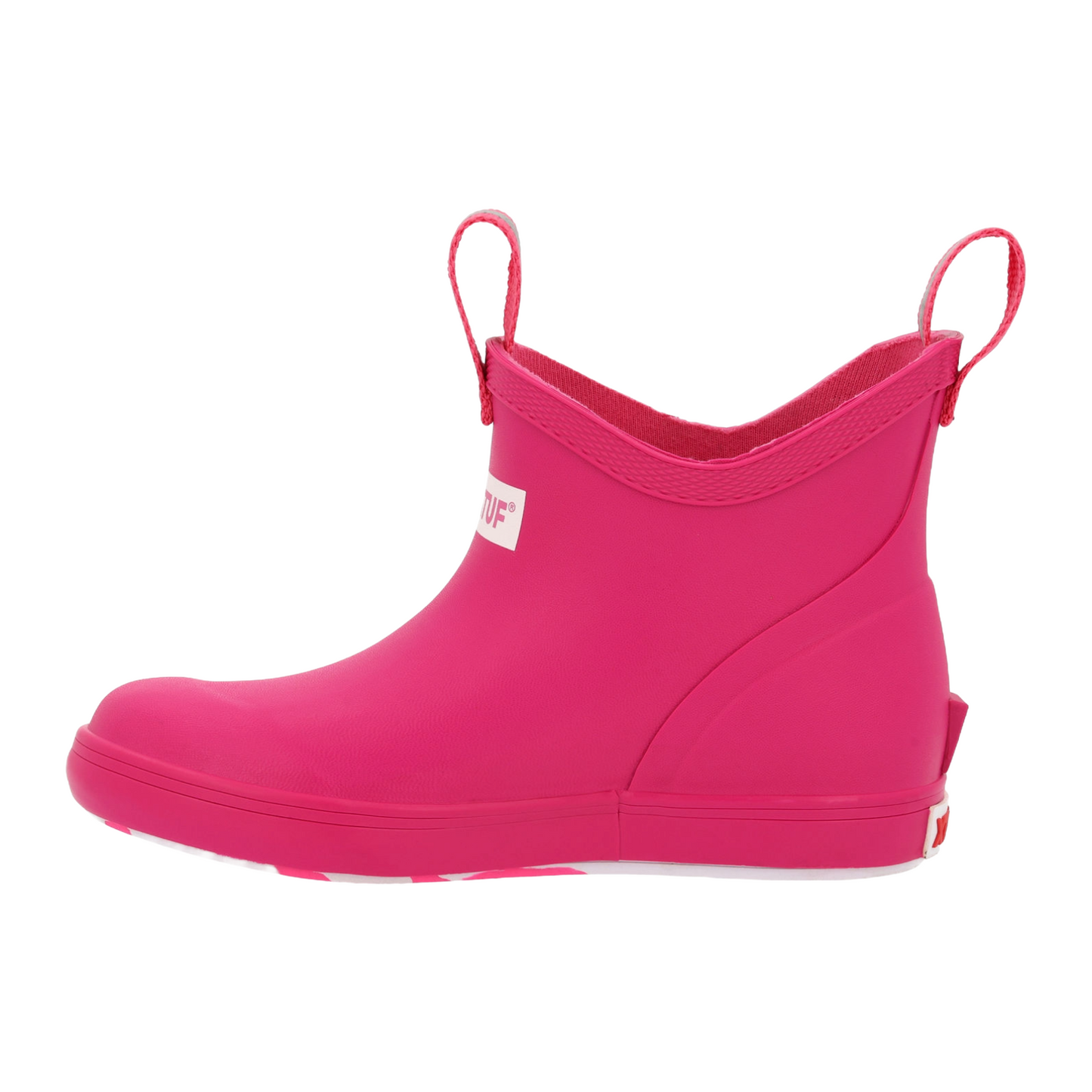 XTRATUF Girl's Neon Pink Slip On Ankle Deck Boots XKAB451Y
