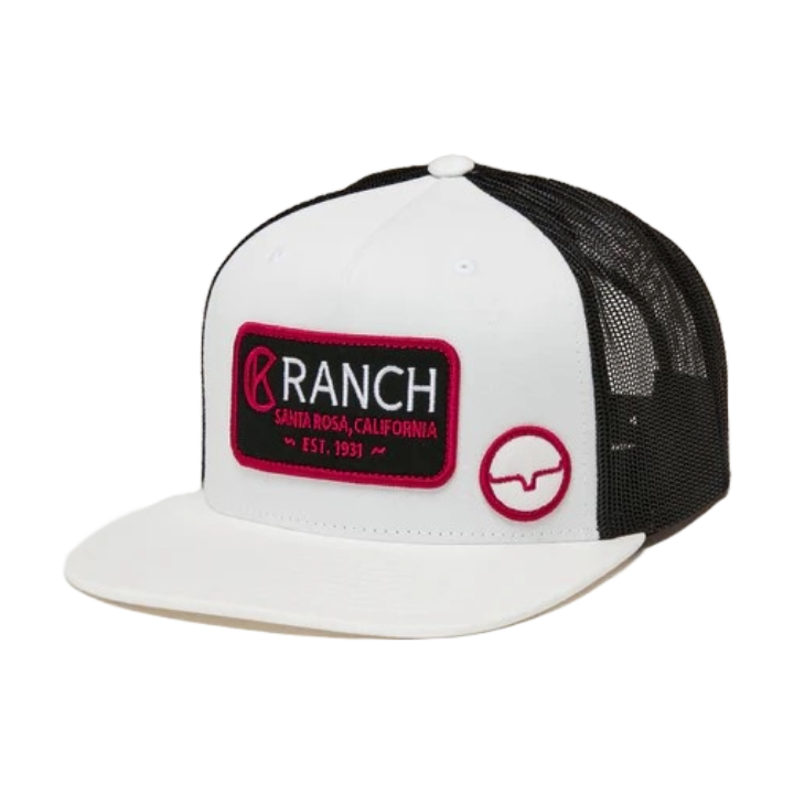 Kimes Ranch Men's CK31 White & Black Trucker Hat UHA0000088-WE008