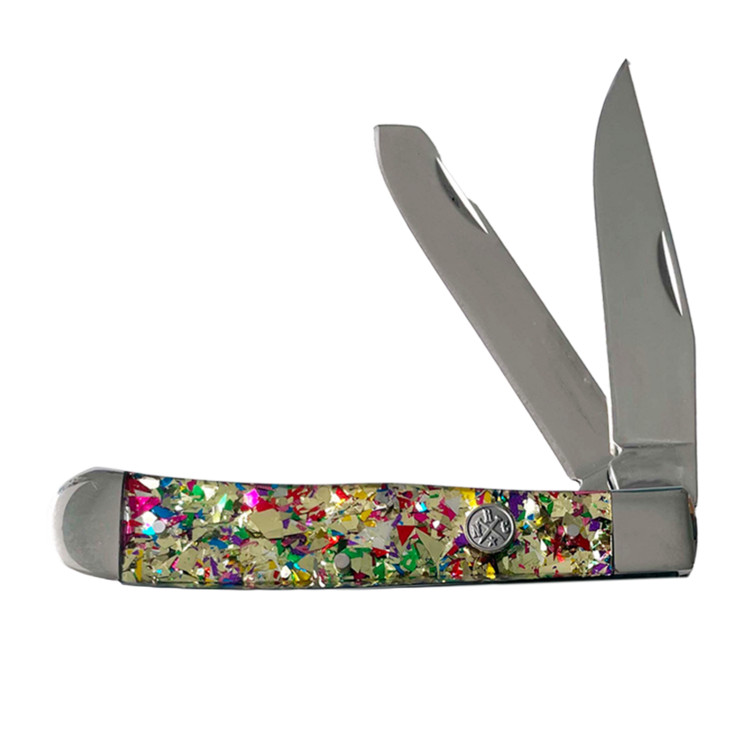 Rusted Nail Trapper Slip Joint Gold Infusion Pocket Knife RN11-83